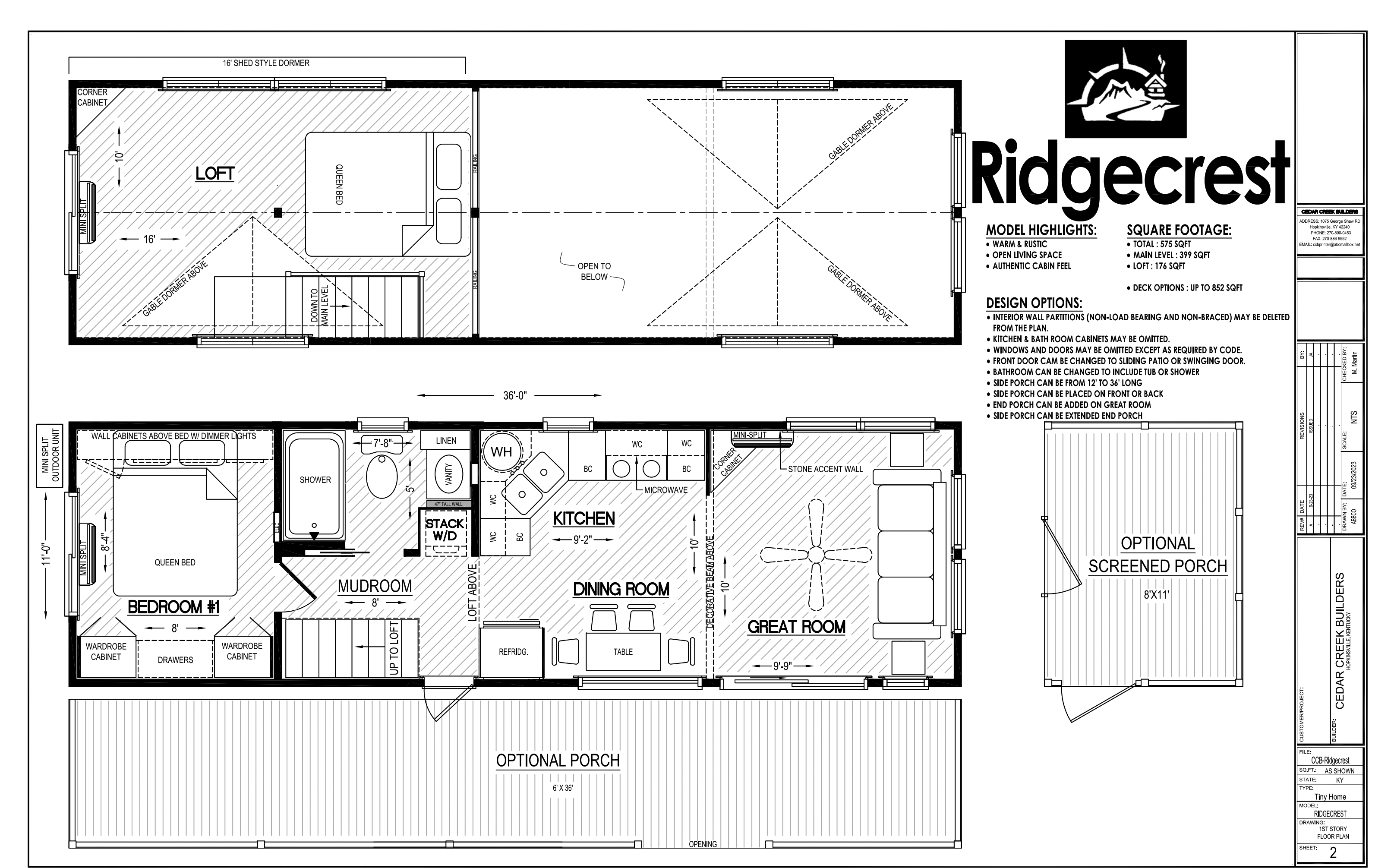 Ridgecrest floor plan